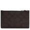 Coach Zip Card Case In Signature Canvas in Walnut/ Chalk CV764