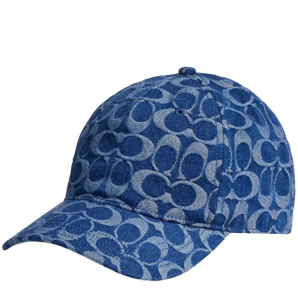 Coach Signature Denim Baseball Hat in Denim CZ925