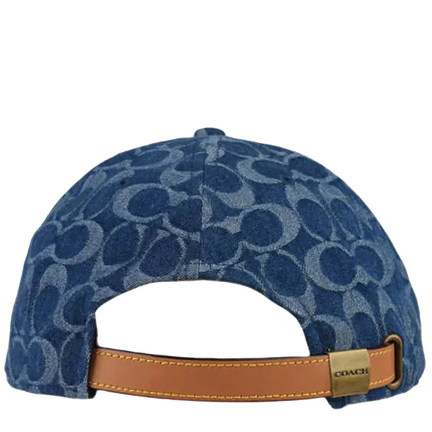 Coach Signature Denim Baseball Hat in Denim CZ925