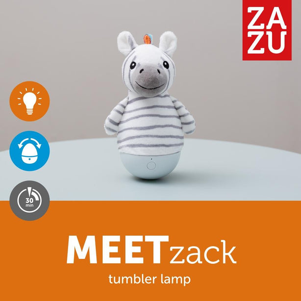 Zazu Zack the Zebra, Tumbler Nightlight with Auto Shut-Off