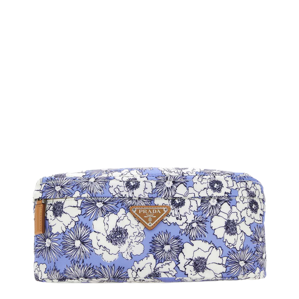 Re-Nylon One Size Nylon Belt Bag - Light Blue Floral Multicolor