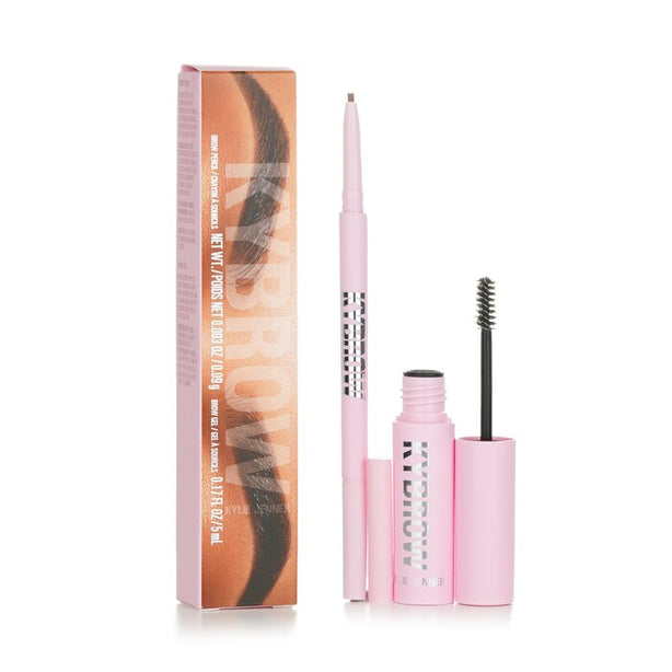 Kybrow Kit: Brow Gel 5ml + Brow Pencil 0.09g - # Brown - 2pcs