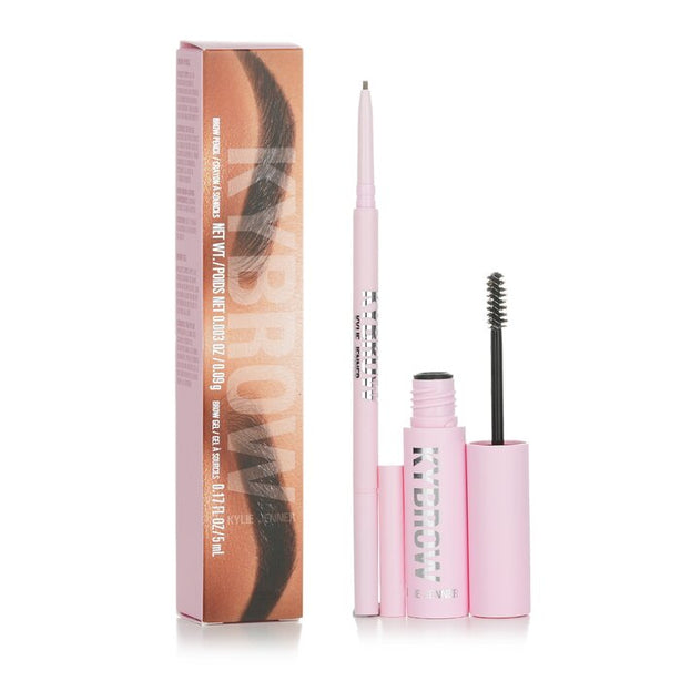 Kybrow Kit: Brow Gel 5ml + Brow Pencil 0.09g - # Brown - 2pcs