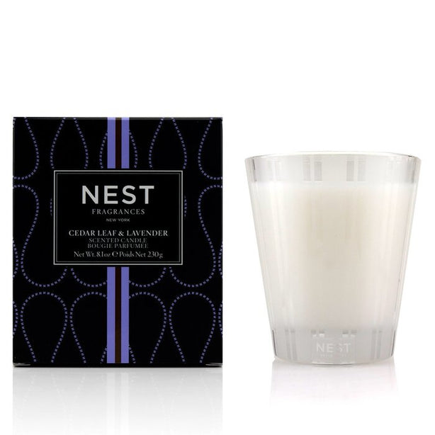 Scented Candle - Cedar Leaf & Lavender.