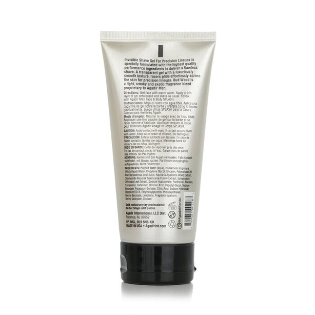 Agadir Men Invisible Shave Gel - Oud Wood