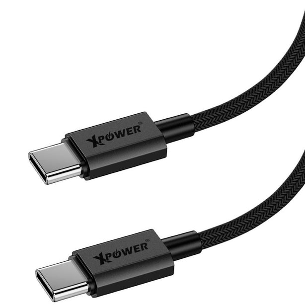 XPower CC60B 1.2m Aluminium Alloy 60W Type-C toType-C Sync & Charge Cable