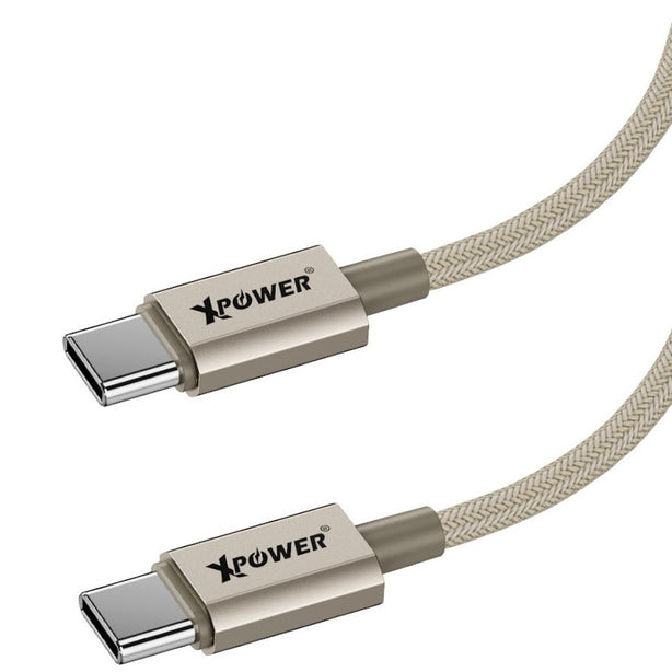XPower CC60B 1.2m Aluminium Alloy 60W Type-C toType-C Sync & Charge Cable
