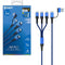 XPower ACX3 2in 3out Nylon Charging Cable (Micro USB, Type-C, Lightning) 1m