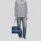 MARC JACOBS The Denim Chain Medium Tote Bag Dark Wash RB-2F4HTT018H05