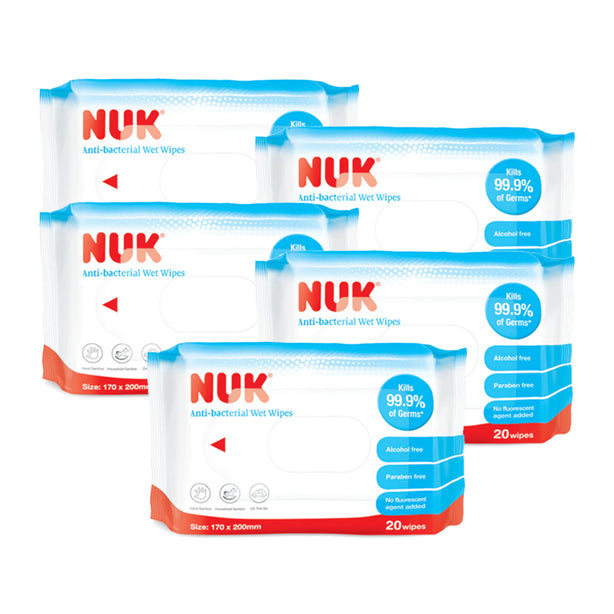 NUK Anti Bacterial Wipes 20pcs x 30 | Bundle Deal | Carton Deal