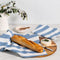 Kitchen Towel Twin Pack Luxury Designer Chambray Stripe Heritage Collection by Robinsons