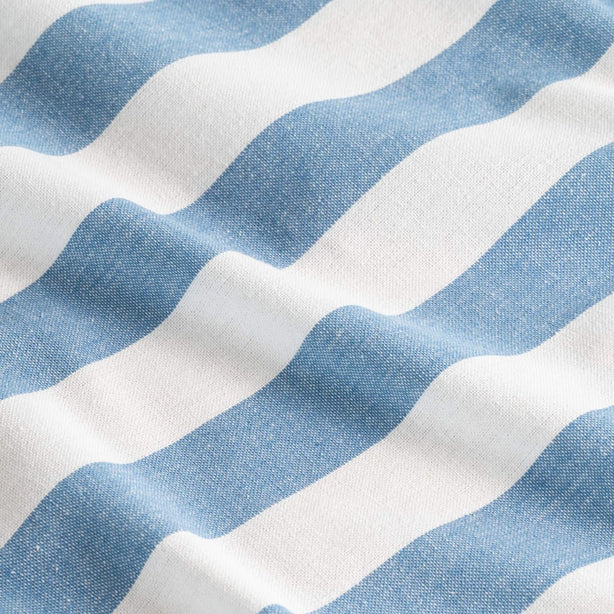 Kitchen Towel Twin Pack Luxury Designer Chambray Stripe Heritage Collection by Robinsons