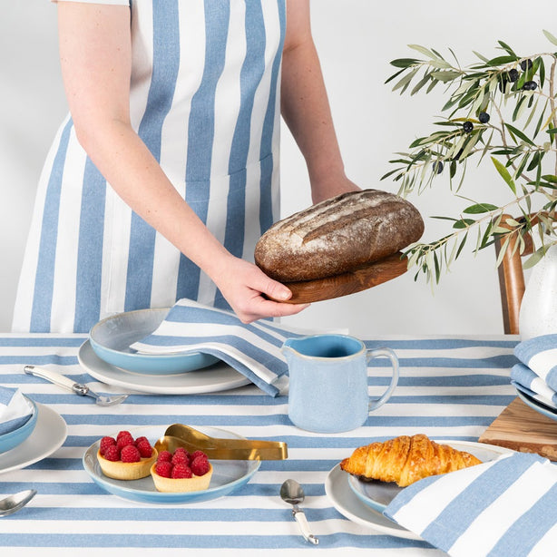 Apron Luxury Designer Chambray Stripe Heritage Collection by Robinsons