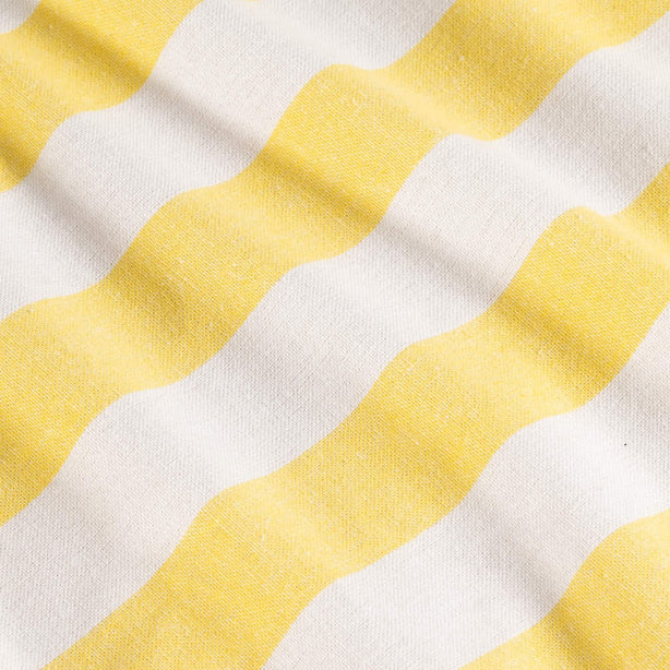 Kitchen Towel Twin Pack Luxury Designer Lemon Stripe Heritage Collection by Robinsons
