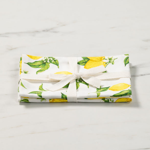 Kitchen Towel Twin Pack Luxury Designer Lemons Heritage Collection by Robinsons