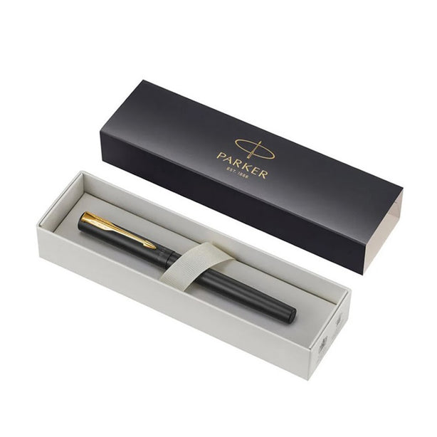 Parker Vector XL Matte Black Gold Trim Fountain Pen