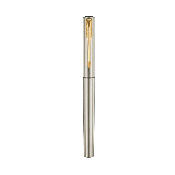 Parker Vector XL Stainless Steel Gold Trim Fountain Pen