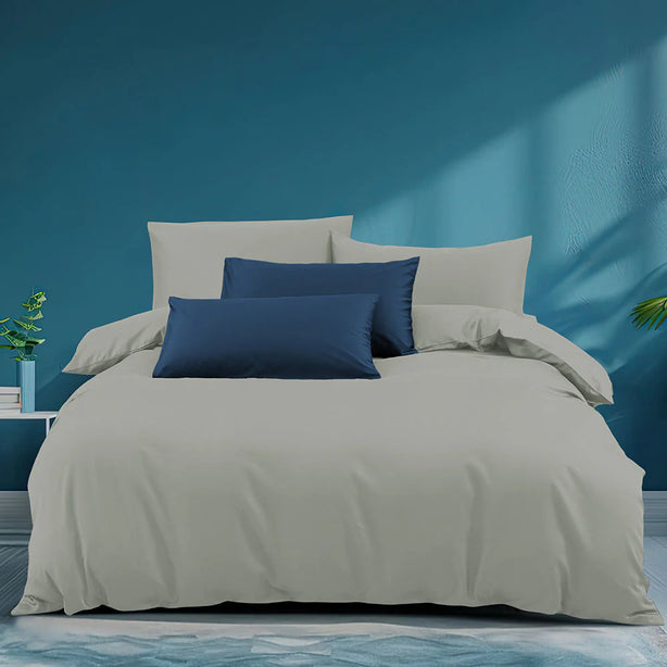 Marie Claire I MORPHEUS I Solid 100% Cotton I 950TC I Fitted Sheet Set I Pillow Case I Bolster Case - 6 Colour