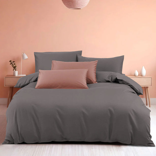 Marie Claire I MORPHEUS I Solid 100% Cotton I 950TC I Fitted Sheet Set I Pillow Case I Bolster Case - 6 Colour