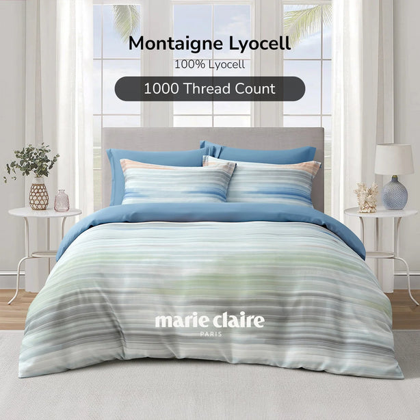 Marie Claire I MONTAIGNE I Lyocell Printed I 1000TC I Fitted Sheet I Bed Set - MC0425LY-04