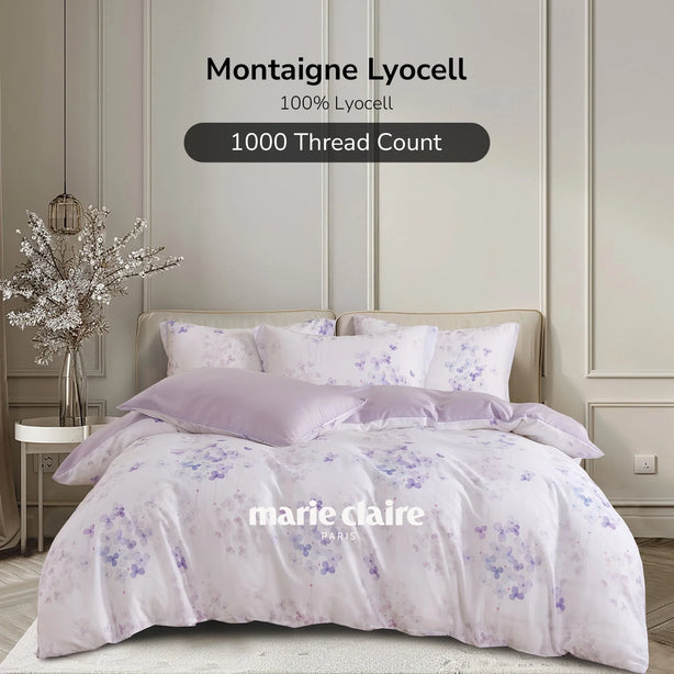 Marie Claire I MONTAIGNE Lyocell Printed I 1000TC I Fitted Sheet Set I Bed Set - MC1024-03