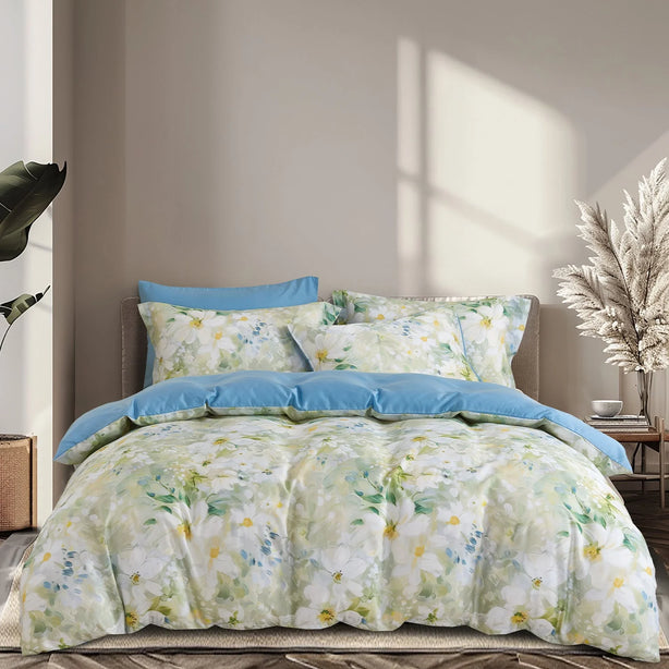 Marie Claire I MONTAIGNE Lyocell Printed I 1000TC I Fitted Sheet Set I Bed Set - MC1024-02