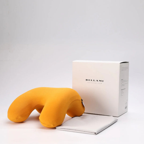 Bellami Plus Nap Pillow I Ergonomic Memory Foam I Neck & Shoulder Support I Soft & Cooling I Travel Friendly