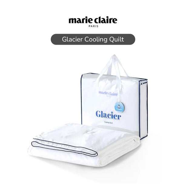 Marie Claire I Glacier Cooling Luxury Microfibre Quilt I Lightweight, Breathable & Ultra-Soft - 3 Sizes & Pillow