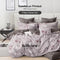 Hillcrest I ComfyLux Printed Microfiber I 988TC I Fitted Sheet Set I Summer Blanket I No Quilt Cover - Amethyst