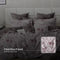 Hillcrest I ComfyLux Printed Microfiber I 988TC I Fitted Sheet Set I Summer Blanket I No Quilt Cover - Amethyst