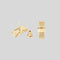 FERRAGAMO Vara Ribbon Earrings Gold Color RB-998984