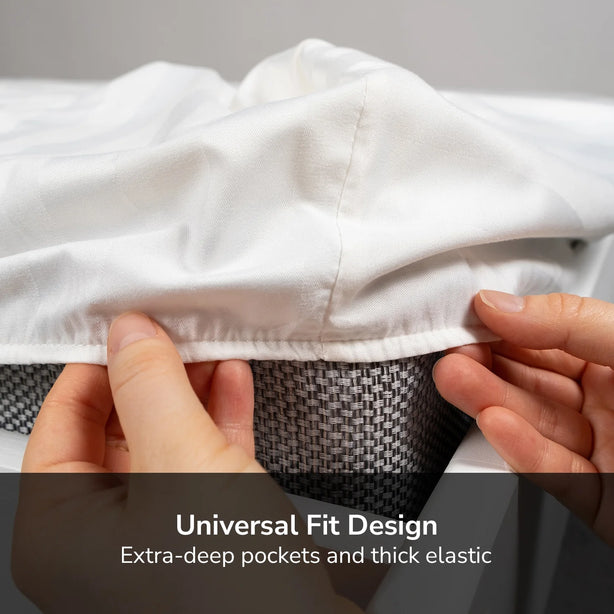 Intero I Lumier Micro I TENCEL™ Solid 1300 Thread Count Eniz 4.0 I Bed Set I Fitted Sheet I Soft & Comfort