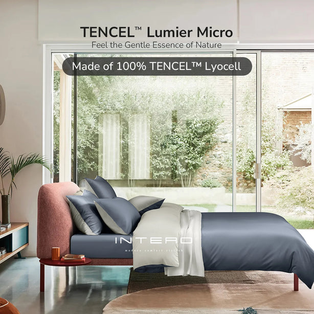 Intero I Lumier Micro I TENCEL™ Solid 1300 Thread Count Eniz 4.0 I Bed Set I Fitted Sheet I Soft & Comfort