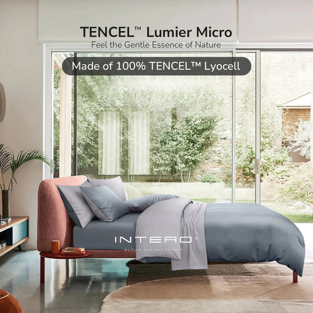 Intero I Lumier Micro I TENCEL™ Solid 1300 Thread Count Eniz 4.0 I Bed Set I Fitted Sheet I Soft & Comfort