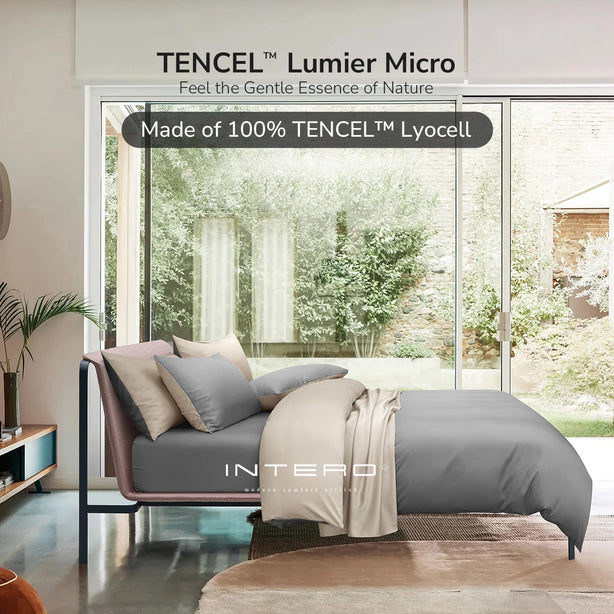 Intero I Lumier Micro I TENCEL™ Solid 1300 Thread Count Eniz 4.0 I Bed Set I Fitted Sheet I Soft & Comfort