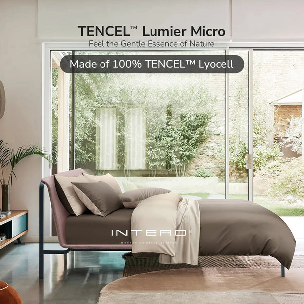 Intero I Lumier Micro I TENCEL™ Solid 1300 Thread Count Eniz 4.0 I Bed Set I Fitted Sheet I Soft & Comfort
