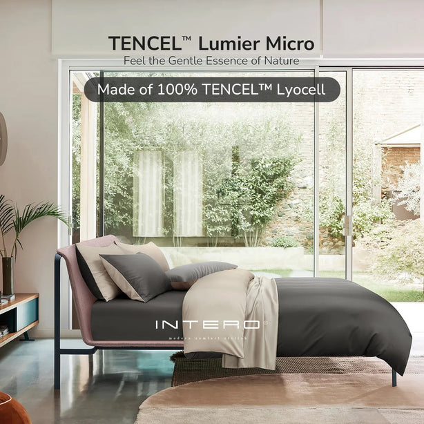 Intero I Lumier Micro I TENCEL™ Solid 1300 Thread Count Eniz 4.0 I Bed Set I Fitted Sheet I Soft & Comfort