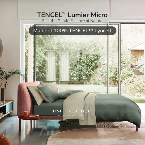 Intero I Lumier Micro I TENCEL™ Solid 1300 Thread Count Eniz 4.0 I Bed Set I Fitted Sheet I Soft & Comfort