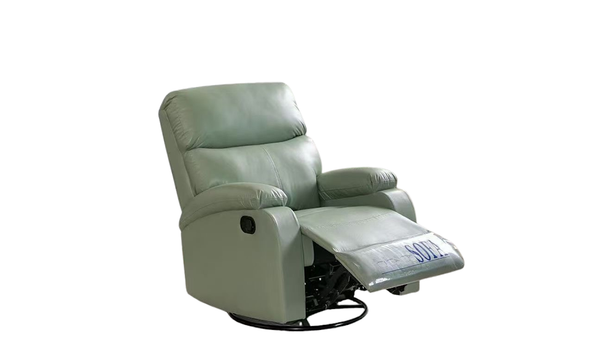 Single armchair 360 degree turn with rocking function (green)