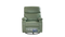 Single armchair 360 degree turn with rocking function (green)