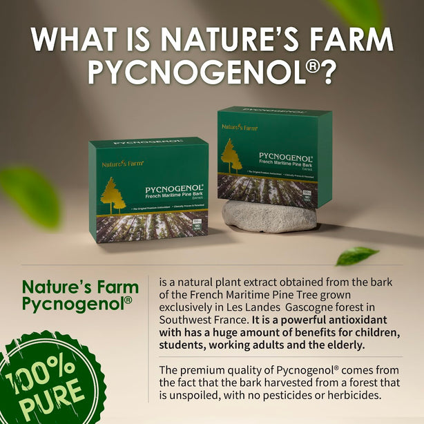 Nature's Farm® Pycnogenol® 100mg, 180s