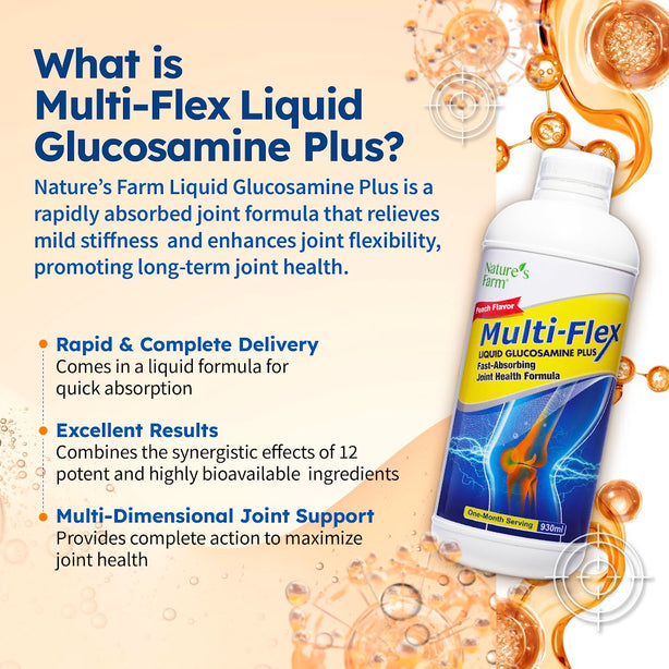 [Bundle of 2] Nature's Farm® Multi Flex Liquid Glucosamine Plus, 930ml