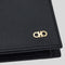 FERRAGAMO Gancini Men's Leather Bifold Coin Wallet Black RB-775646