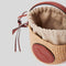CHLOE Mini Horse Medal Basket In Natural Fibers Sepia Brown RB-CH25US593O8227S