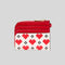 KATE SPADE Devin Pixel Hearts Coin Card Case Wristlet Cream Multi RB-KJ869