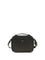 Ferragamo Leather crossbody Bag with embossed Gancini pattern - Black