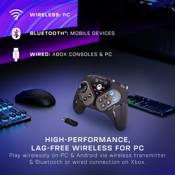 Turtle Beach Stealth Pivot Wireless Smart Controller Compatible with PC, Xbox, Mobile, Smart TVs with Bluetooth