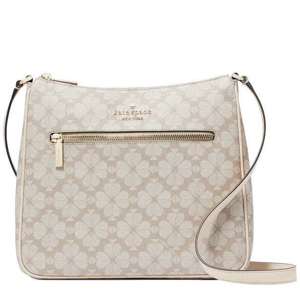 Kate Spade Signature Spade Flower Large Swingpack Crossbody Bag in Dark Beige Multi KG481