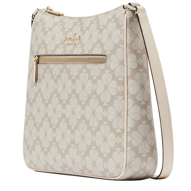 Kate Spade Signature Spade Flower Large Swingpack Crossbody Bag in Dark Beige Multi KG481