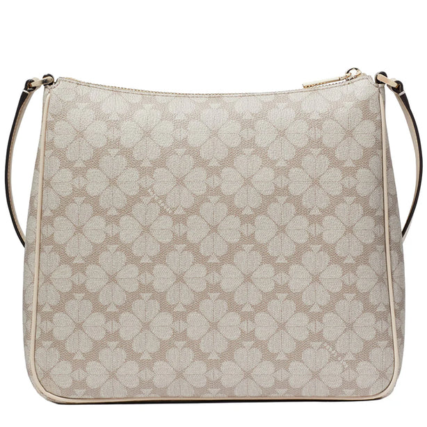Kate Spade Signature Spade Flower Large Swingpack Crossbody Bag in Dark Beige Multi KG481